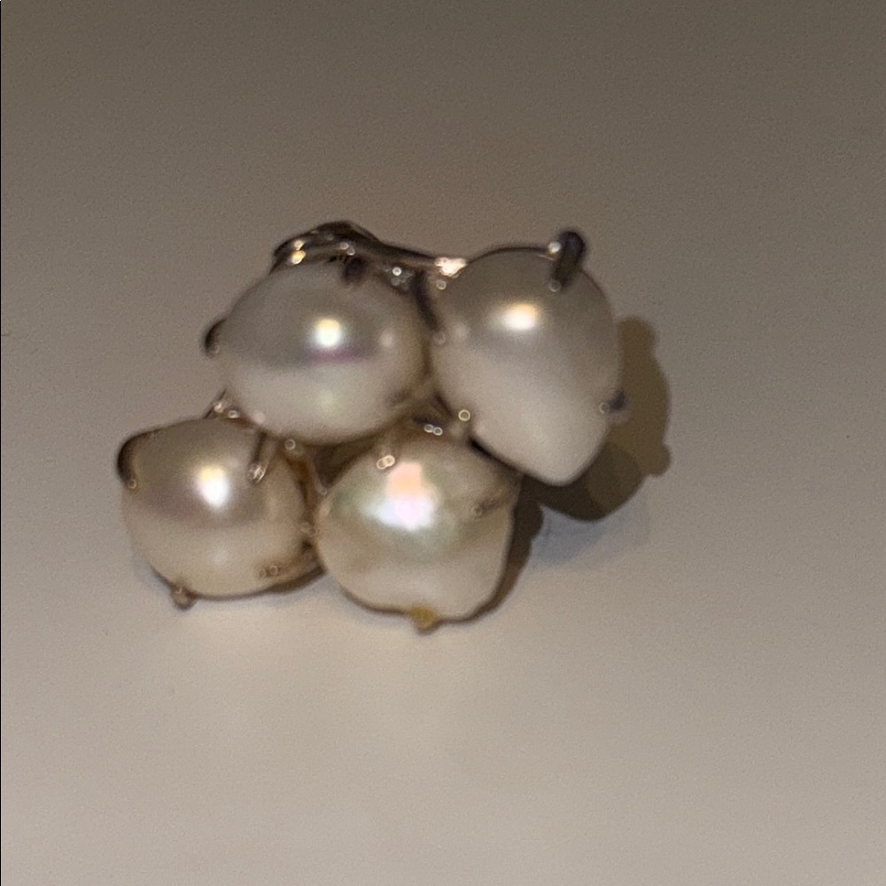 Silpada White Pearl Cluster Ring